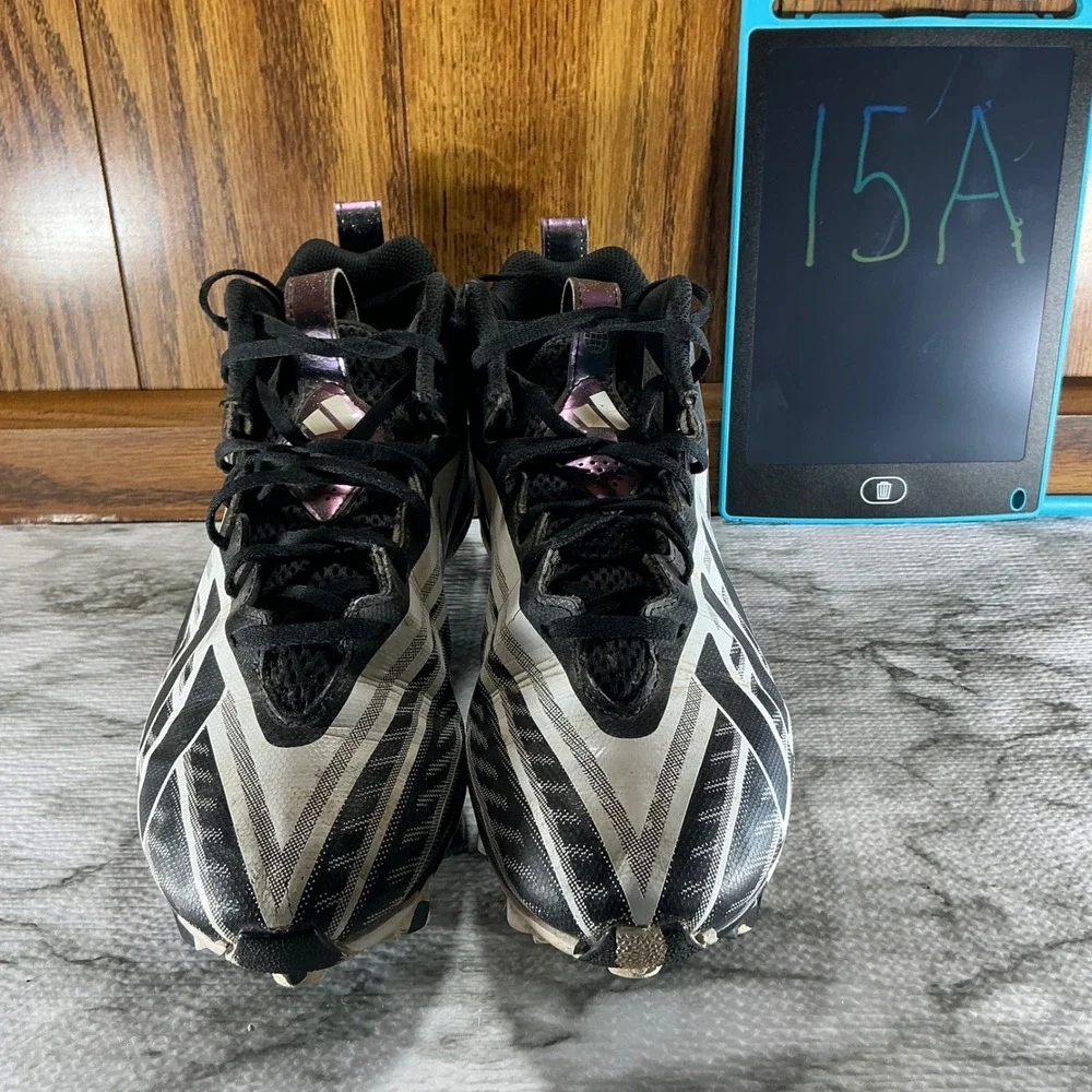 Adidas Freak Football Cleats Molded High Top‎ Black White Size US 10